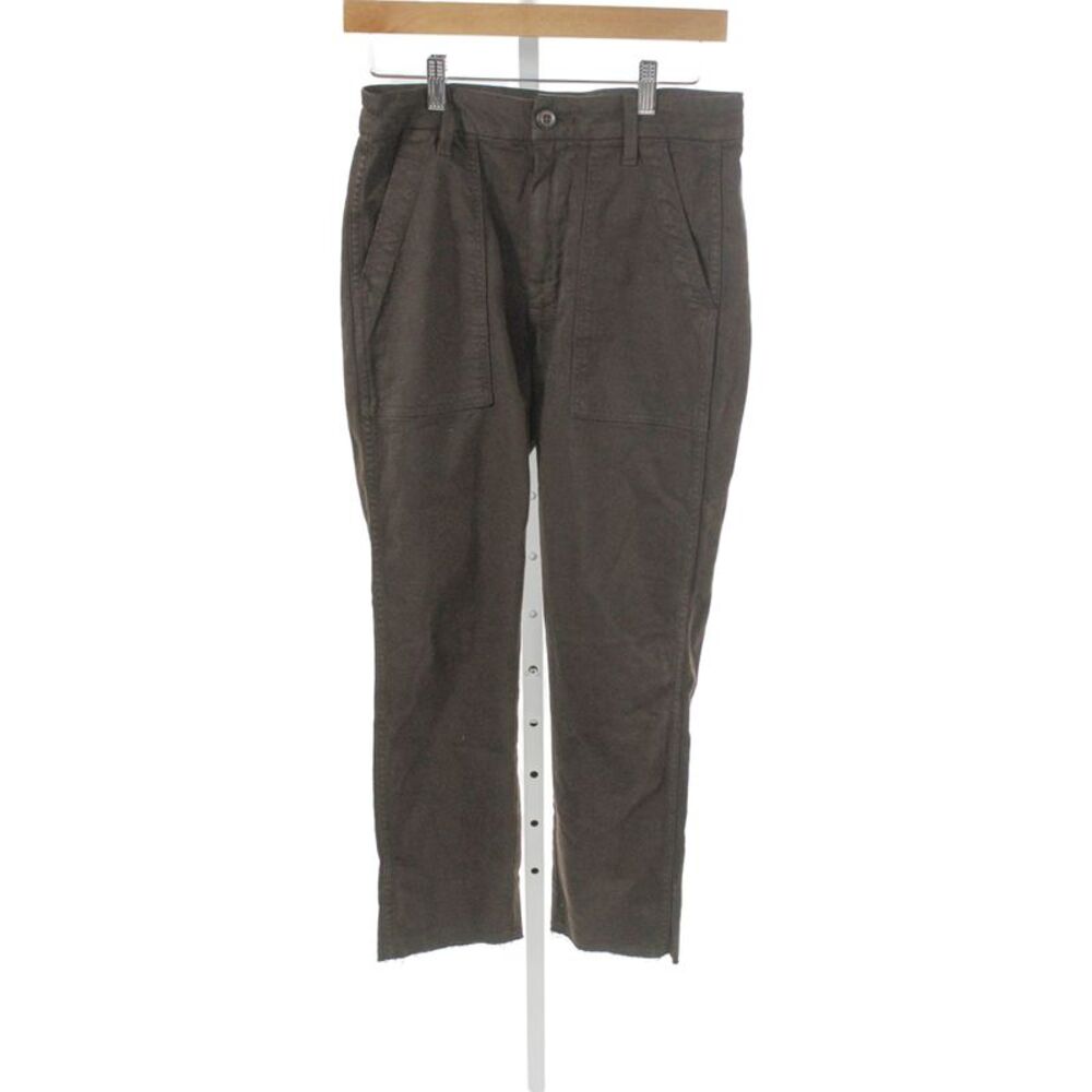 Amo Womens Brown Cotton Cargo Pants High Rise Size 26